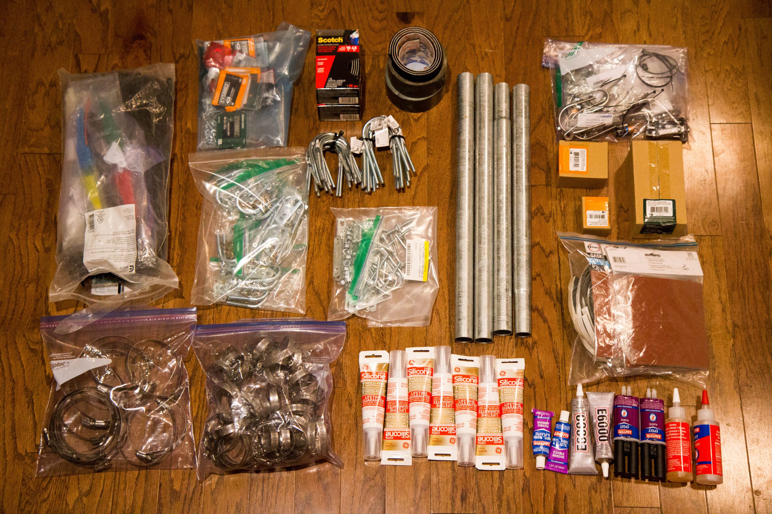 A small selection of items included in a FieldKit team member's gear bag